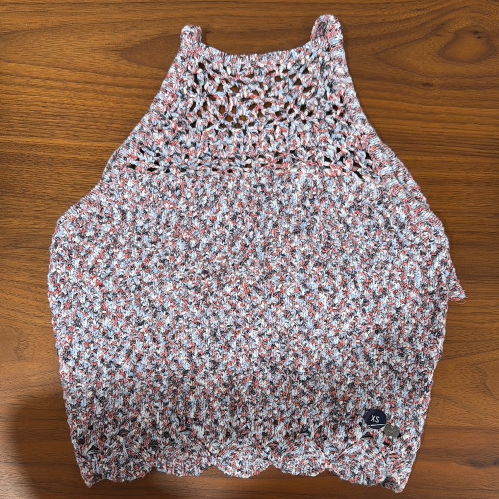 Multicolor Knit Crop Top